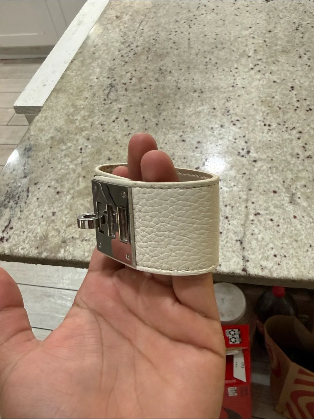 EGA HERMES Kelly Dog Swift Leather Bracelet
